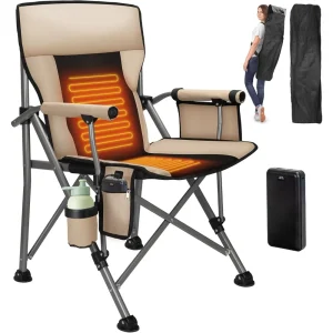 Fully Padded Heated Camping Chair